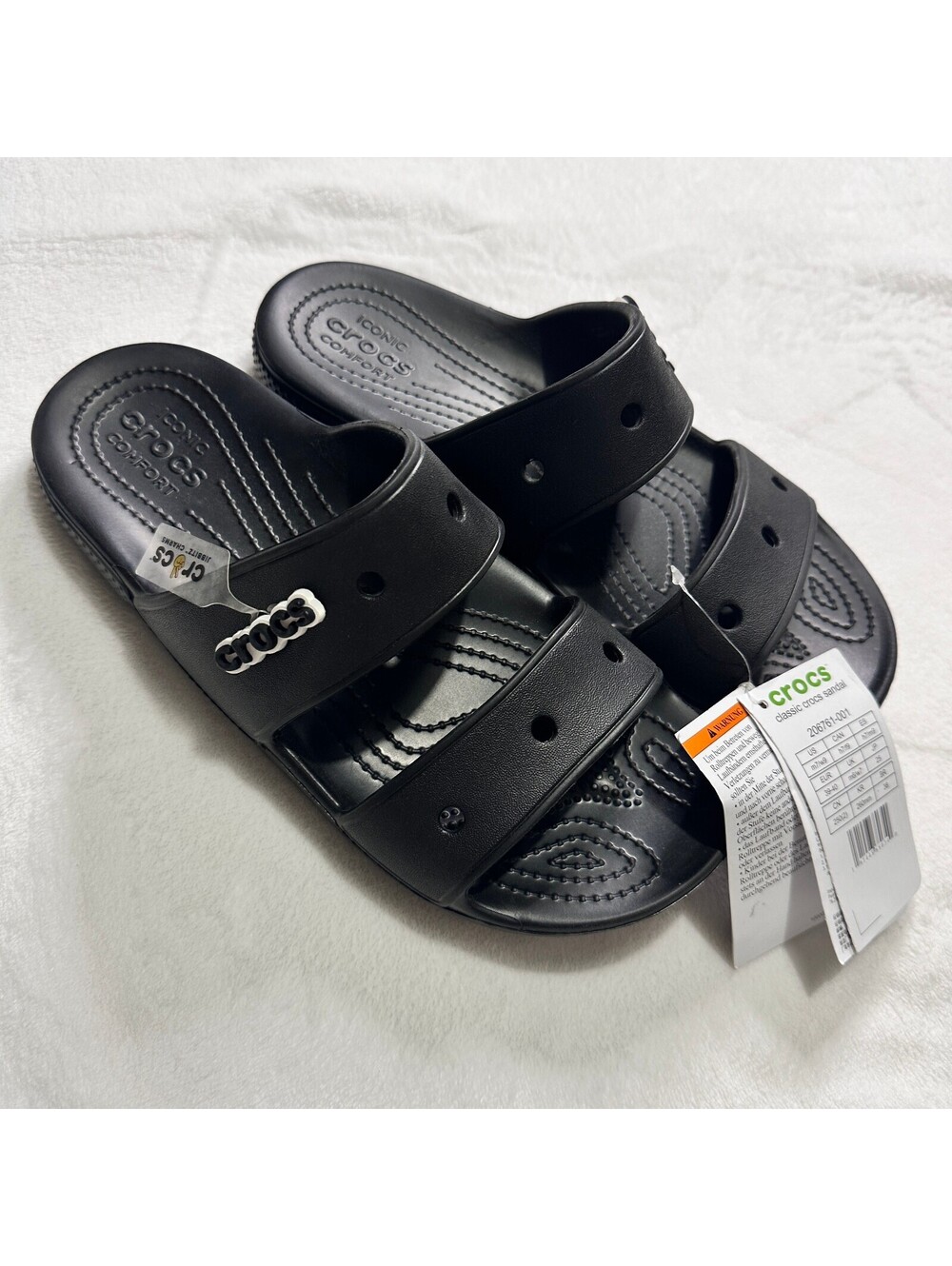 Crocs Classic Crocs Sandal Black 206761-001 M7 W9 NEW WITH TAGS